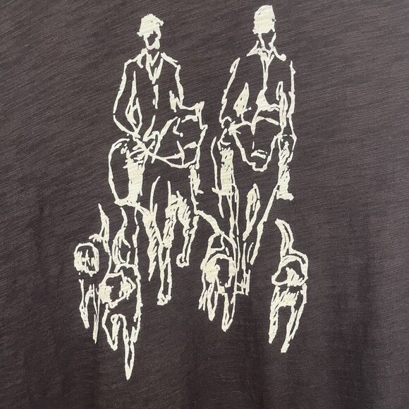 Ariat Equestrian Tee Shirt Women XL Brown Horse and Hound Graphic Horse Girl - Picture 3 of 8